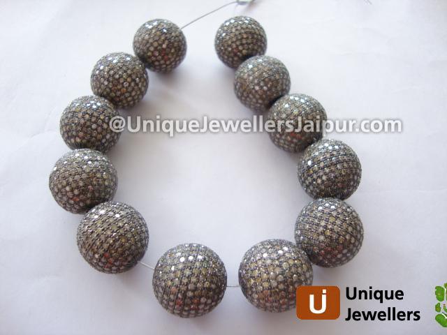 Diamond Studded Silver Ball